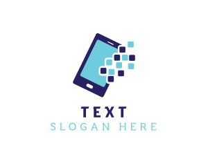 Pixel Mobile App logo design