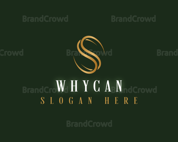 Coffee Bean Marketing Letter S Logo
