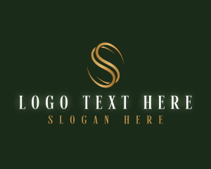 Coffee Bean Marketing Letter S logo design