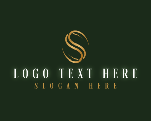 Coffee Bean Marketing Letter S Logo