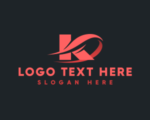 Organization - Multimedia Agency Letter K logo design