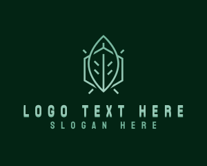 Eco - Herbal Leaf Wellness logo design