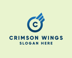 Aviation Pilot Wings logo design