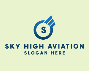 Aviation Pilot Wings logo design