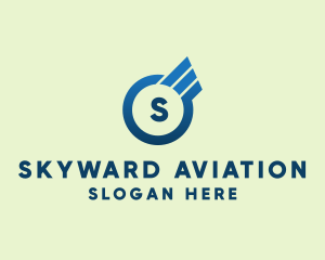 Aviation Pilot Wings logo design