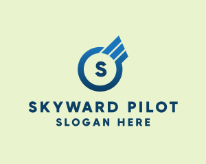 Aviation Pilot Wings logo design