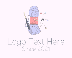 Needleworker - Yarn Wool Accessories logo design