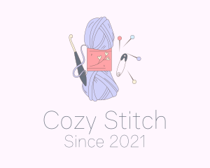 Knitwork - Yarn Wool Accessories logo design