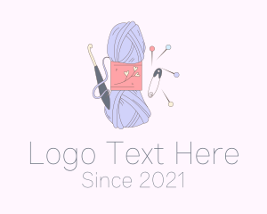 Knitwork - Yarn Wool Accessories logo design