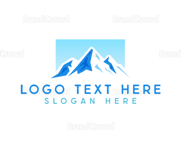 Icy Mountain Peak Logo