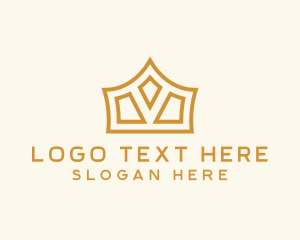 Premium - Gold Monarch Crown logo design