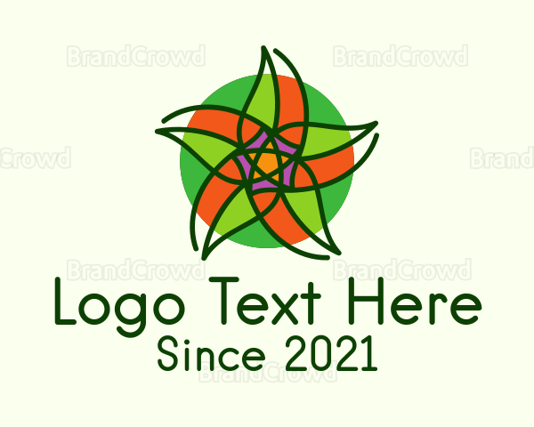 Colorful Star Lantern Logo