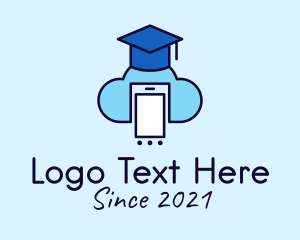 Graduation - Online Class Cloud Storage logo design