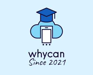 Graduate School - Online Class Cloud Storage logo design