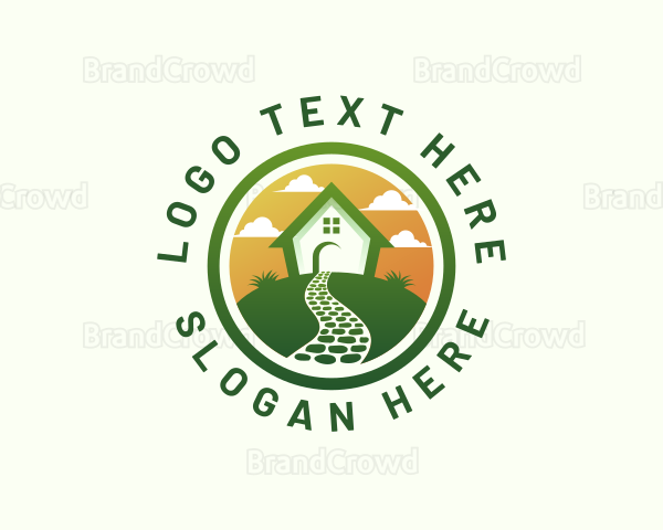 Yard Landscape Gardening Logo