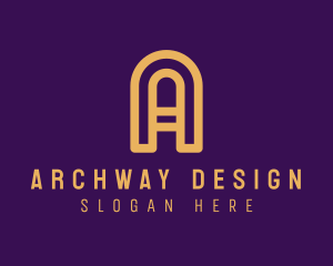 Elegant Arch Letter A logo design