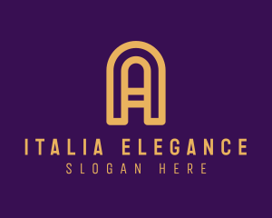 Elegant Arch Letter A logo design