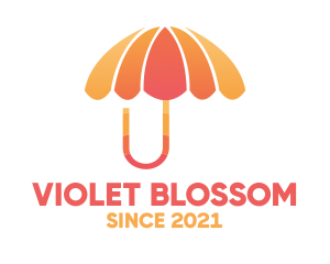 Orange & Pink Umbrella logo design