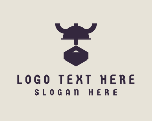 Mongolian - Medieval Viking Warrior logo design