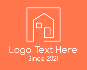 Home Renovation - Minimalist Housing Property logo design