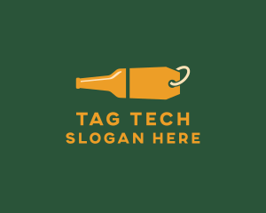 Tag - Alcohol Bottle Price Tag Sale logo design