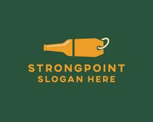 Simple - Alcohol Bottle Price Tag Sale logo design