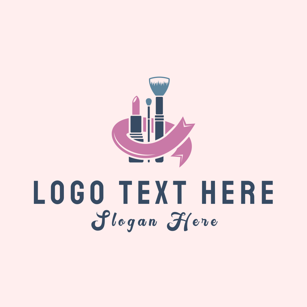 Cosmetic Makeup Ribbon Logo | BrandCrowd Logo Maker