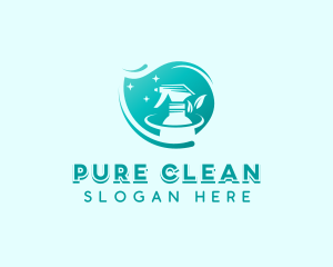 Disinfectant Cleaning Sprayer  logo design