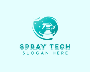 Sprayer - Disinfectant Cleaning Sprayer logo design