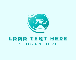 Eco - Disinfectant Cleaning Sprayer logo design