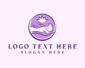 Wellness Lotus Spa logo design