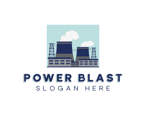 Nuclear Power Plant  logo design