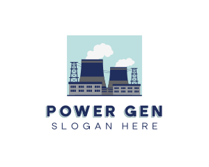 Nuclear Power Plant  logo design