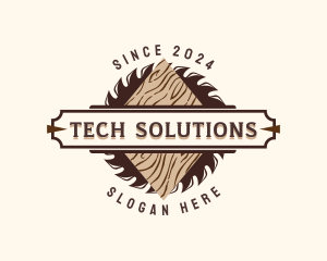 Logger - Saw Blade Woodwork logo design