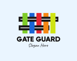 Gate - Colorful Fence Gate logo design