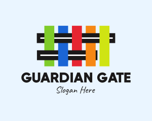 Gate - Colorful Fence Gate logo design