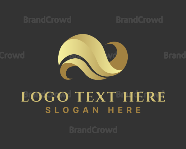 Premium Luxury Wave Logo