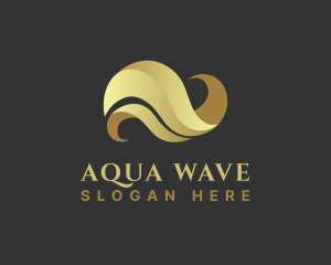 Premium Luxury Wave logo design