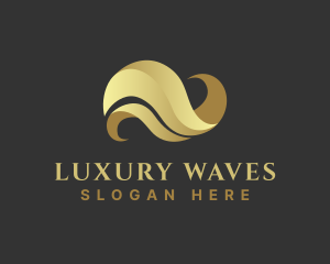 Premium Luxury Wave logo design
