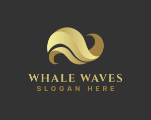 Premium Luxury Wave logo design