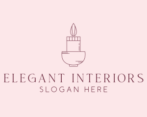 Candle Spa Decor logo design