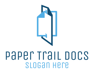 Documentation - Blue File Documents logo design