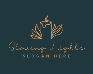 Candle Light Ornament logo design