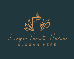 Relaxing - Candle Light Ornament logo design