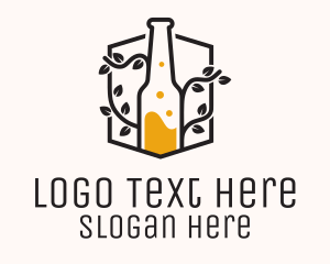 Beer - Vine Organic Liquor logo design