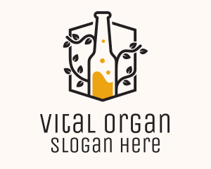 Vine Organic Liquor logo design