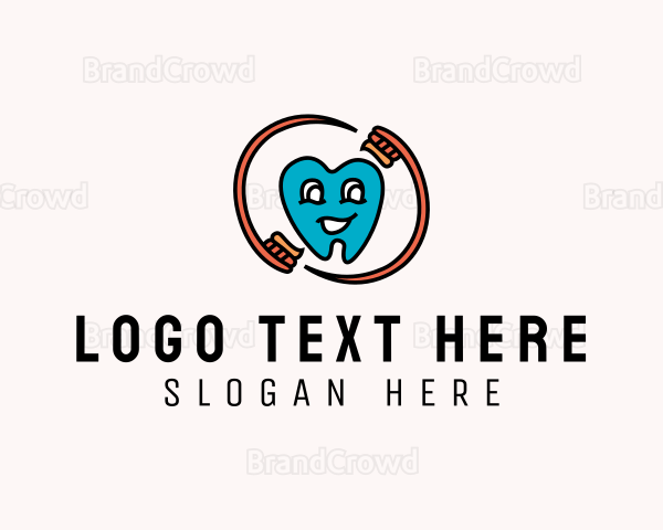 Pediatric Dental Tooth Logo