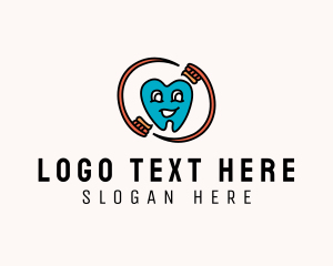 Cartoon - Pediatric Dental Tooth logo design