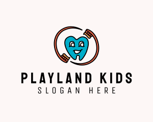 Pediatric Dental Tooth  logo design