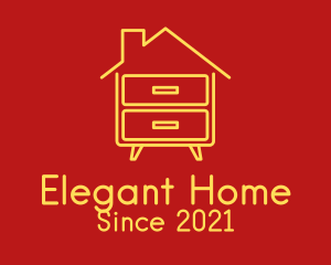 House Cabinet Furniture logo design